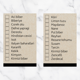 Turkse Kruidenlabels - Kraft - 5 x 5 cm - 24 Labels
