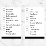 Turkse Kruidenlabels - Wit - 5 x 5 cm - 24 Labels